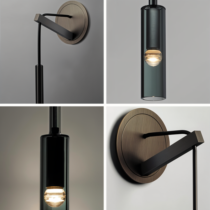 BowLift | Minimalist Wall Lamp with Smoke Glass - Orvane