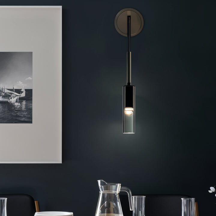 BowLift | Minimalist Wall Lamp with Smoke Glass - Orvane