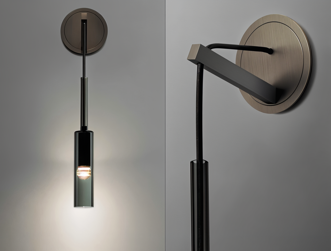 BowLift | Minimalist Wall Lamp with Smoke Glass - Orvane