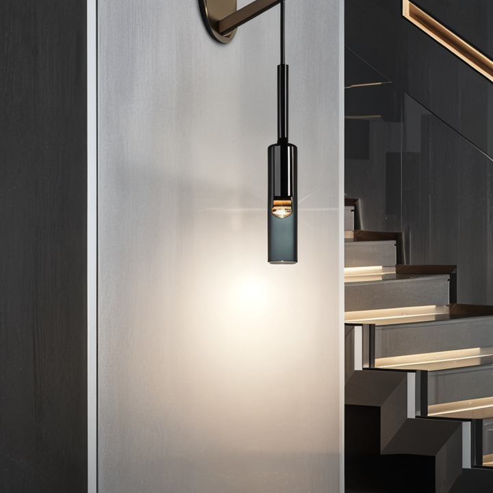 BowLift | Minimalist Wall Lamp with Smoke Glass - Orvane