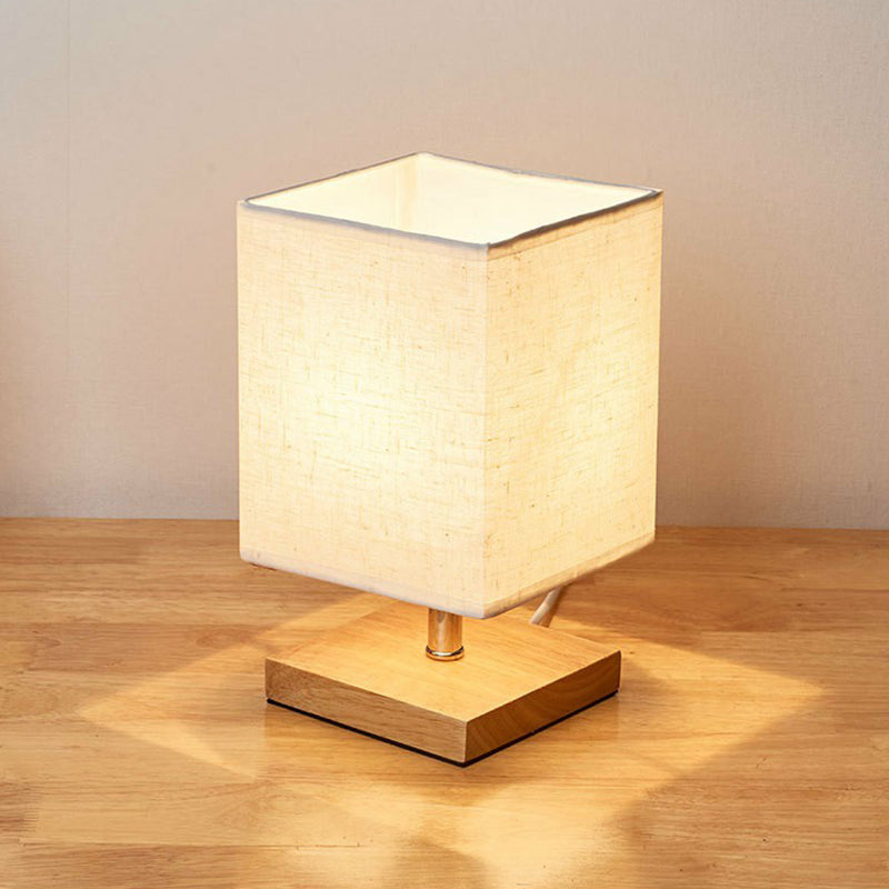 BowLift | Table Lamp with Fabric Shade and Wooden Base