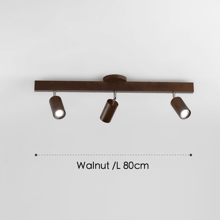 Wooden Ceiling Lamp Adjustable with Warm Light and Minimalist Design | Bowlift