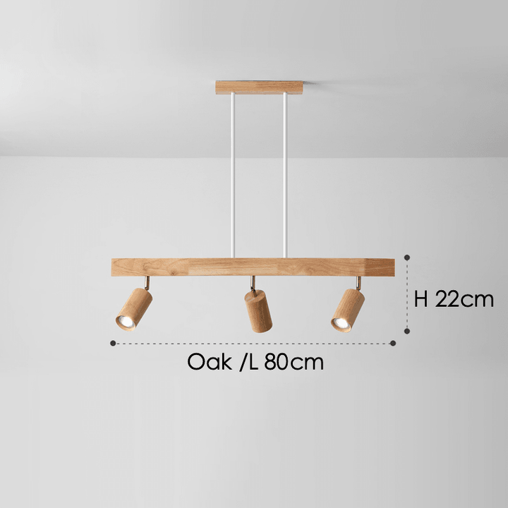 BowLift | Adjustable Wooden Ceiling Lamp Minimalist Solid Wood