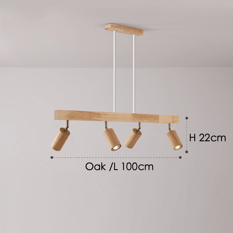 BowLift | Adjustable Wooden Ceiling Lamp Minimalist Solid Wood