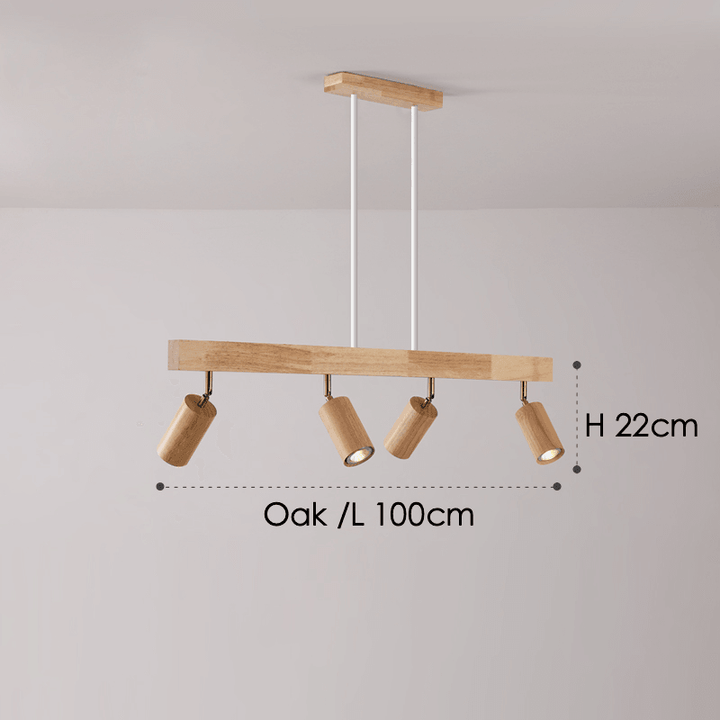 BowLift | Adjustable Wooden Ceiling Lamp Minimalist Solid Wood