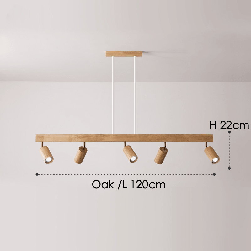 BowLift | Adjustable Wooden Ceiling Lamp Minimalist Solid Wood