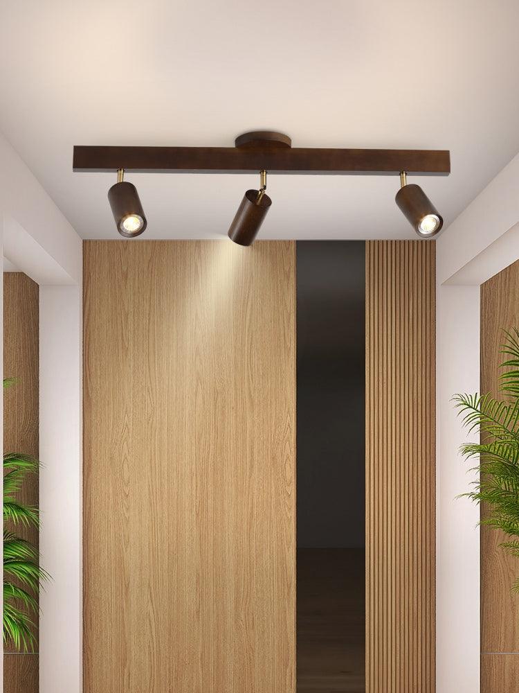 BowLift | Adjustable Wooden Ceiling Lamp Minimalist Solid Wood