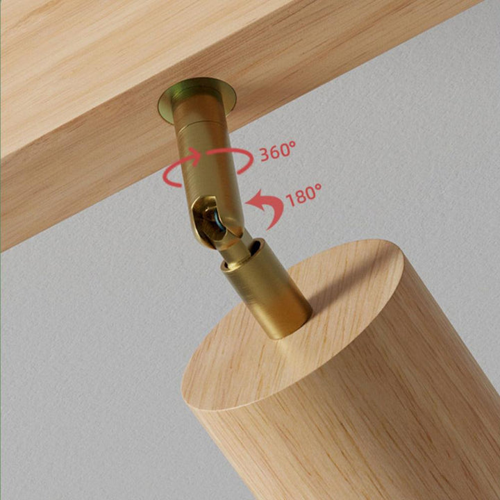 BowLift | Adjustable Wooden Ceiling Lamp Minimalist Solid Wood