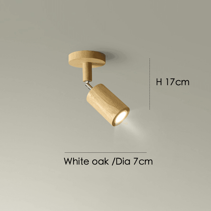 Wooden Ceiling Lamp Adjustable with Warm Light and Minimalist Design | Bowlift