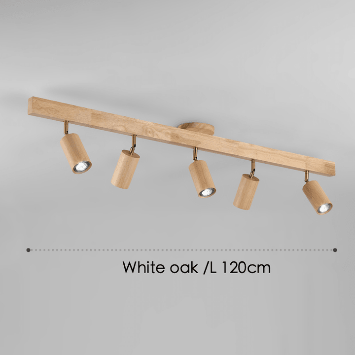 Wooden Ceiling Lamp Adjustable with Warm Light and Minimalist Design | Bowlift