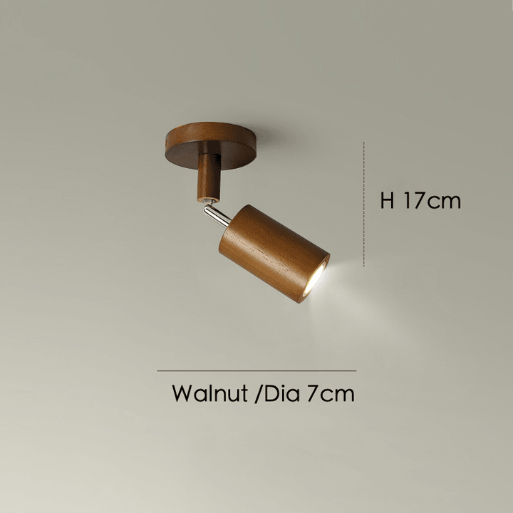 Wooden Ceiling Lamp Adjustable with Warm Light and Minimalist Design | Bowlift