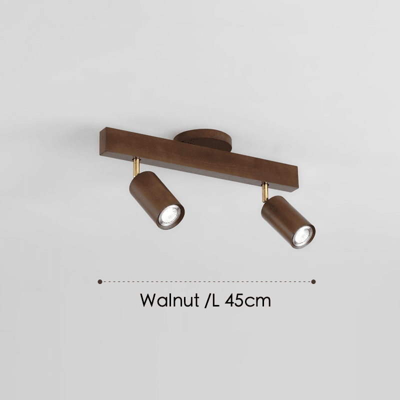 Wooden Ceiling Lamp Adjustable with Warm Light and Minimalist Design | Bowlift