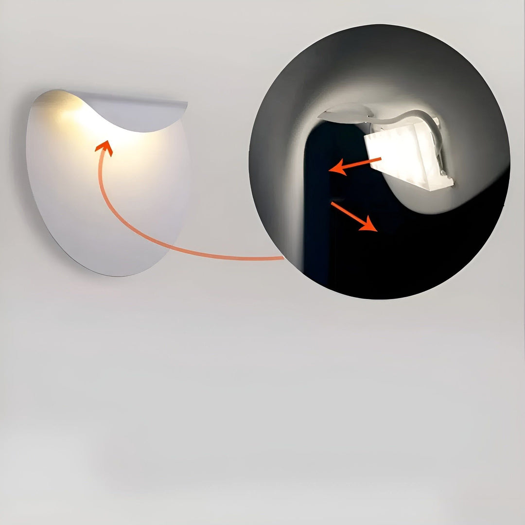 Minimalist Wall Light with Soft, Ambient Light Bowlift