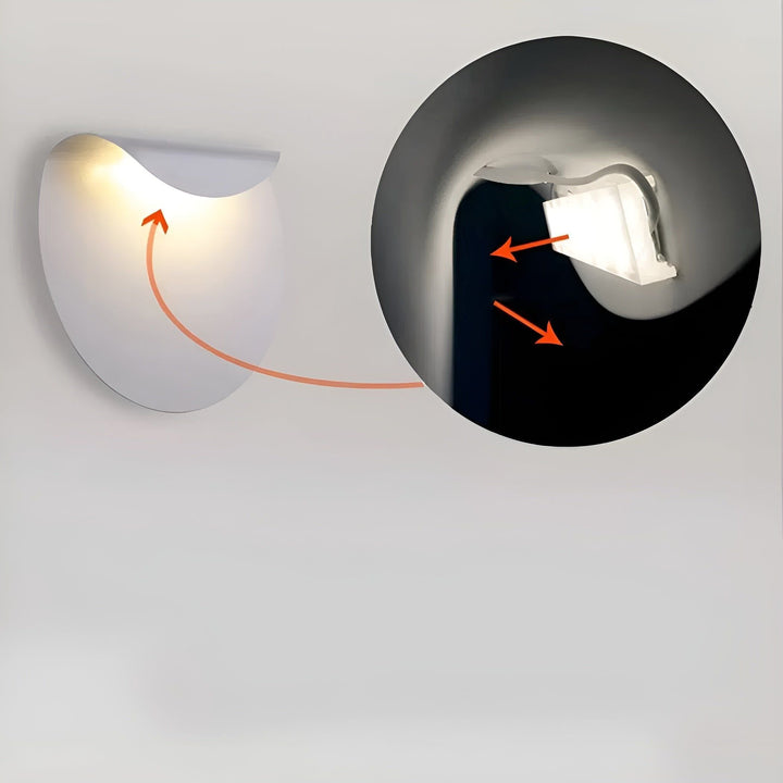Minimalist Wall Light with Soft, Ambient Light Bowlift