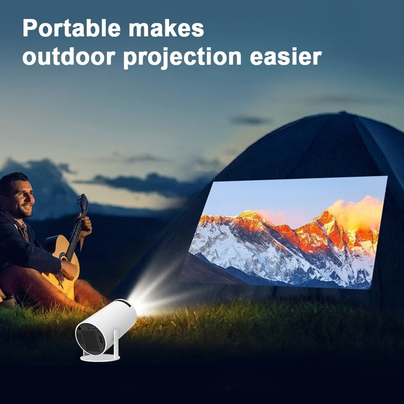BowLift | Smart 4K Mini Projector with Dual WiFi and Bluetooth Connectivity