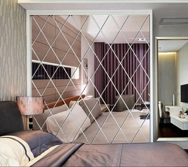 BowLift | MirraShape 3D Mirror Triangles – Transform Your Walls with Modern Depth and Shine