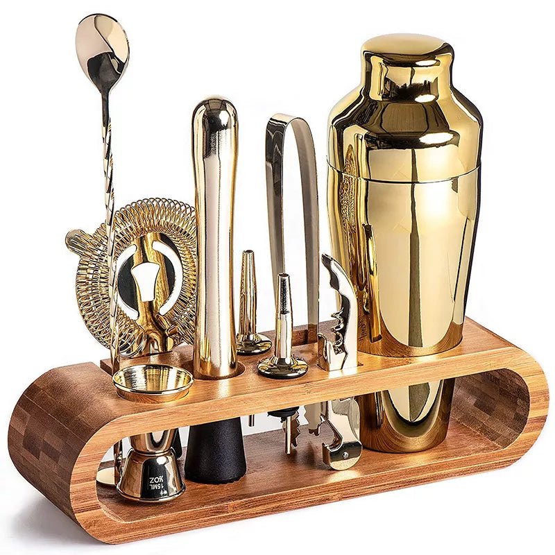 BowLift | MixologyMaster – Luxurious 10-Piece Cocktail Set for Elegant Home Bartending