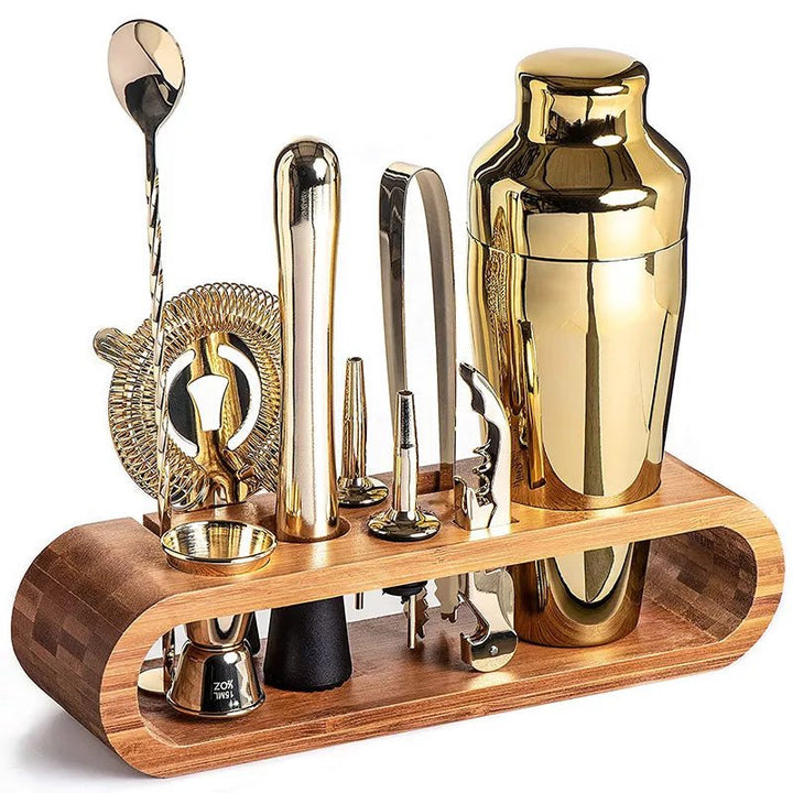 BowLift | MixologyMaster – Luxurious 10-Piece Cocktail Set for Elegant Home Bartending