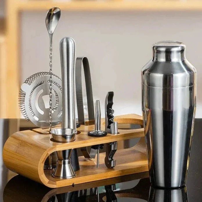 BowLift | MixologyMaster – Luxurious 10-Piece Cocktail Set for Elegant Home Bartending