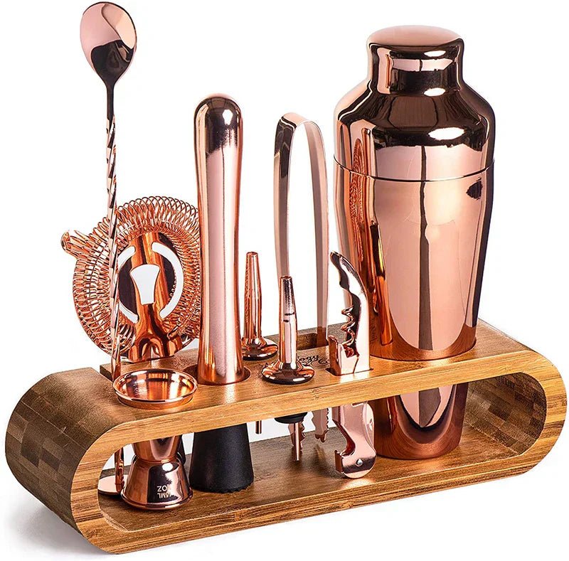 BowLift | MixologyMaster – Luxurious 10-Piece Cocktail Set for Elegant Home Bartending