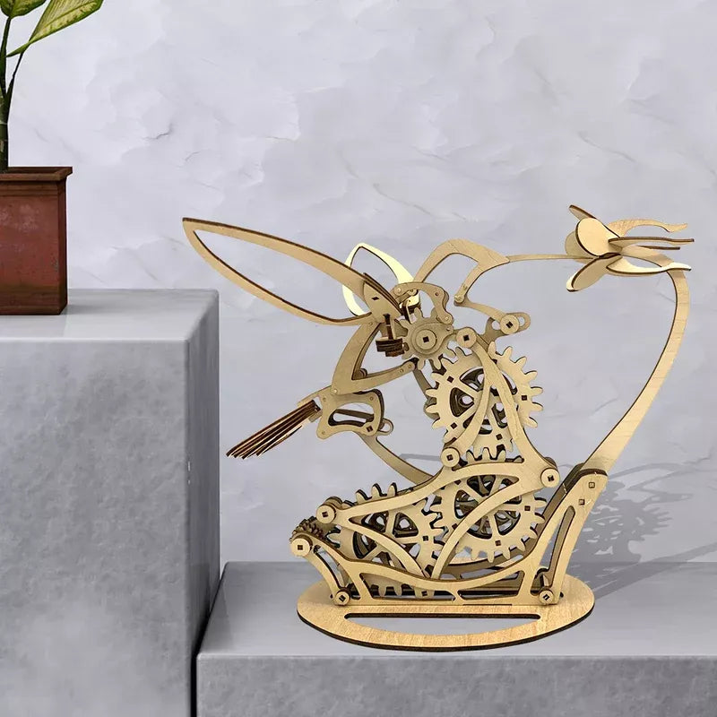 BowLift | 3D Wood Mechanical Hummingbird and Wood Mechanical Turtle