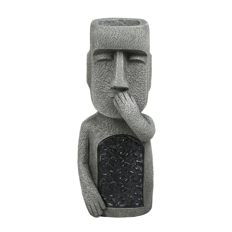 BowLift | MoaiGlow Easter Island Planter Statue with LED Light