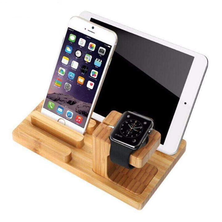 BowLift | Bamboo Charging Holder Dock - A Great Place to Keep Your Gadgets!