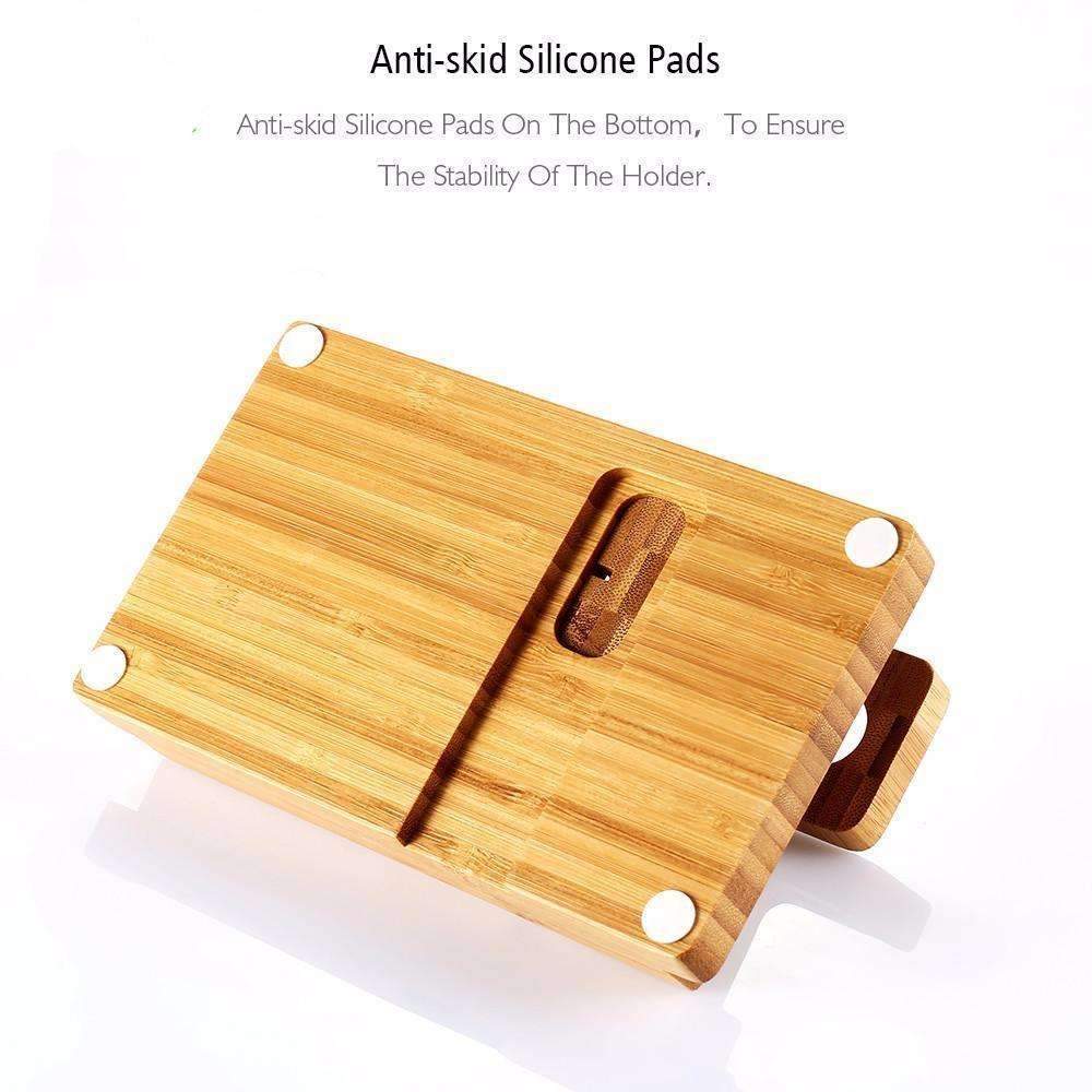 BowLift | Bamboo Charging Holder Dock - A Great Place to Keep Your Gadgets!