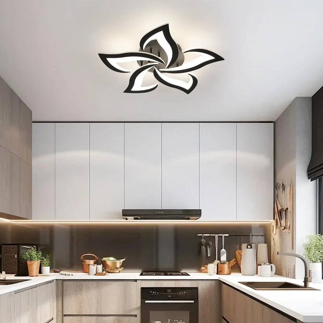 BowLift | Modern Acrylic Chandelier with Remote Control - Lunora