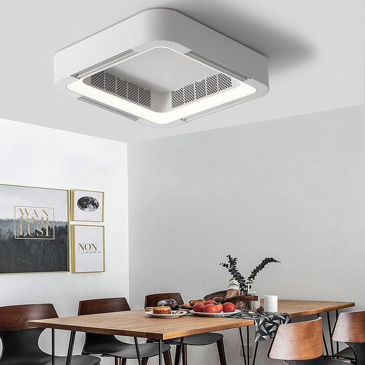 BowLift | Modern Blade-less Ceiling Fan with LED Lighting and Chandelier