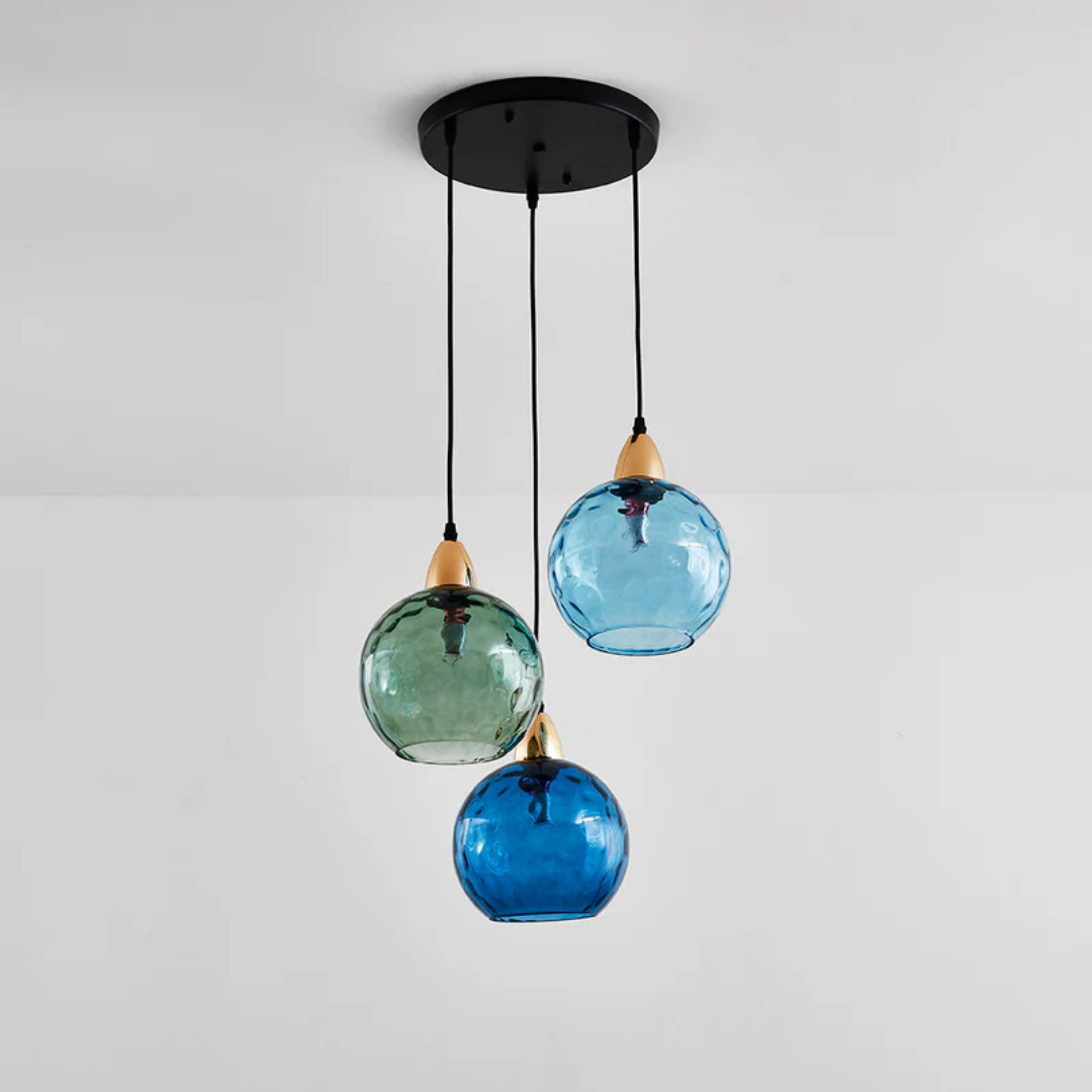 BowLift | Modern Cluster Pendant Light with 3 Lamps - Cascade