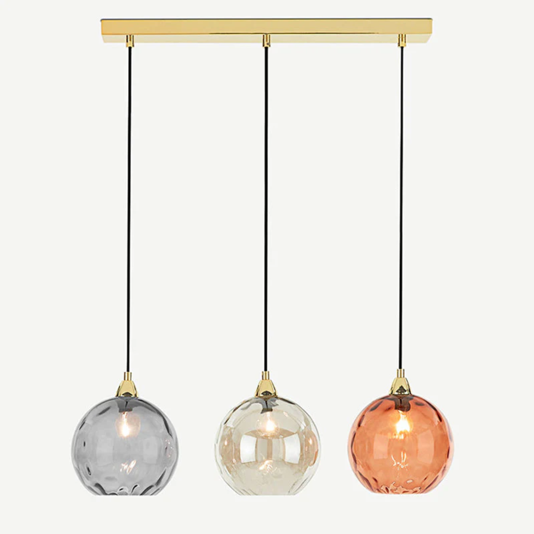 BowLift | Modern Cluster Pendant Light with 3 Lamps - Cascade
