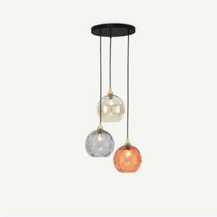 BowLift | Modern Cluster Pendant Light with 3 Lamps - Cascade