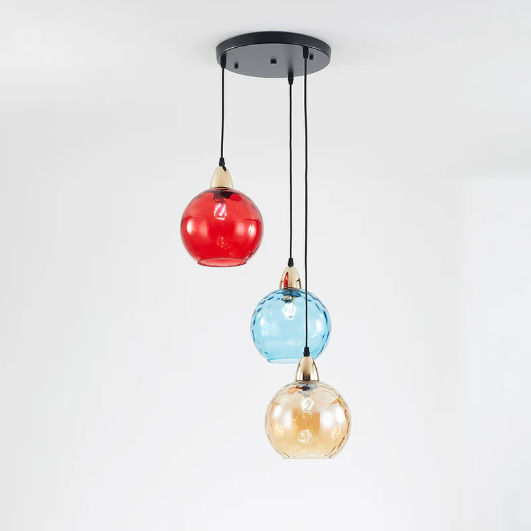 BowLift | Modern Cluster Pendant Light with 3 Lamps - Cascade