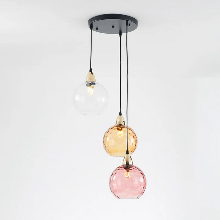 BowLift | Modern Cluster Pendant Light with 3 Lamps - Cascade