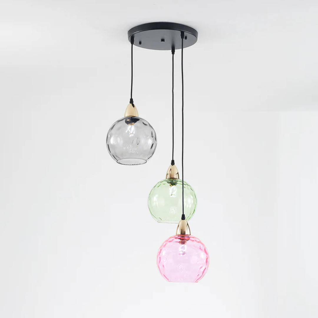 BowLift | Modern Cluster Pendant Light with 3 Lamps - Cascade