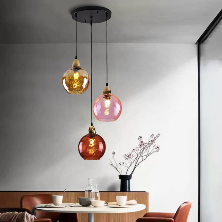 BowLift | Modern Cluster Pendant Light with 3 Lamps - Cascade