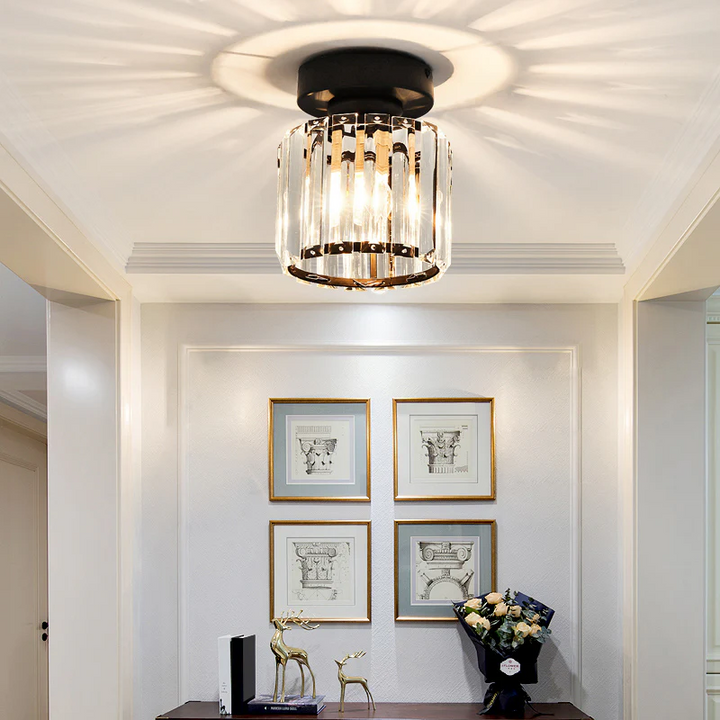 BowLift | Modern Crystal Ceiling Light - CrystalGlow