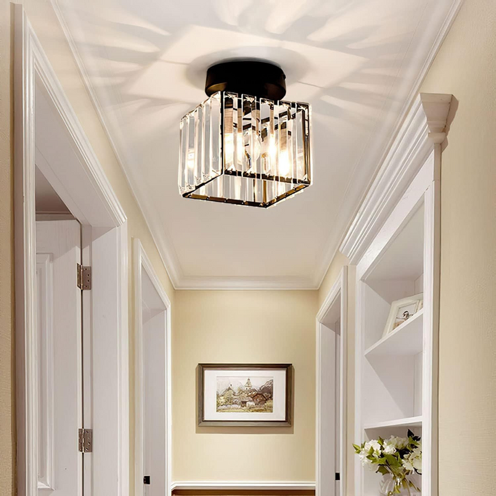 BowLift | Modern Crystal Ceiling Light - CrystalGlow