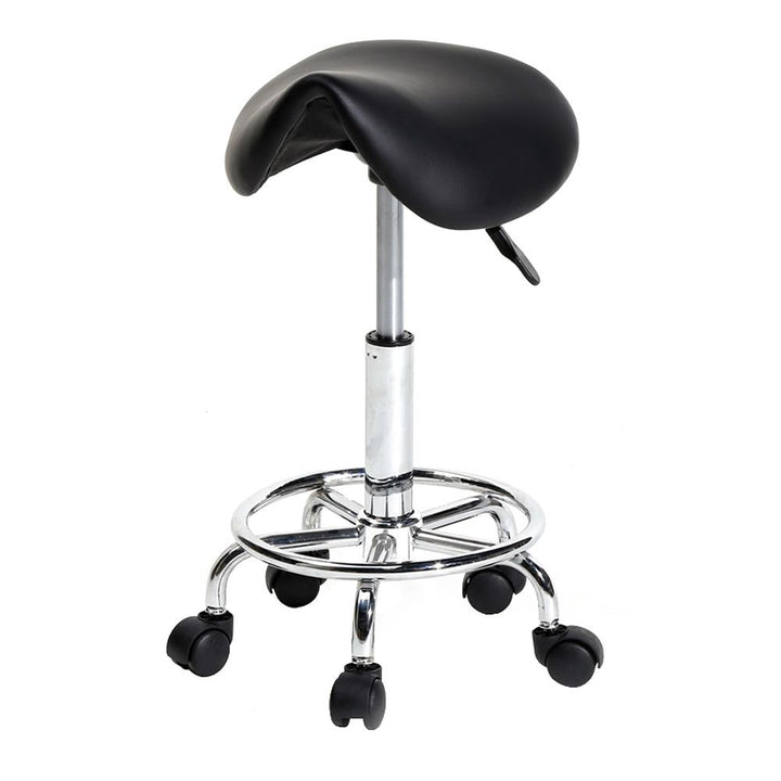 Modern Hydraulic Swivel Saddle Bar Stool | Bowlift