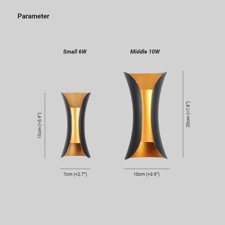 BowLift | Modern LED Outdoor Wall Lamp - LumiEdge