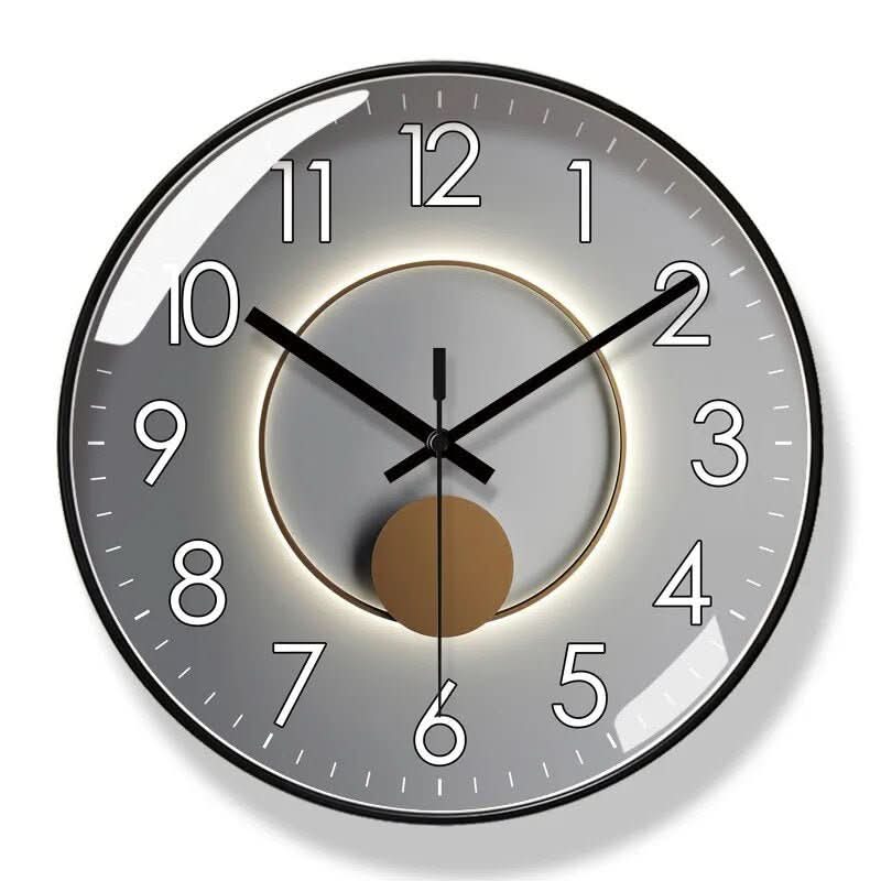 BowLift | Black Nordic style wall clock - Precise & stylish for every home