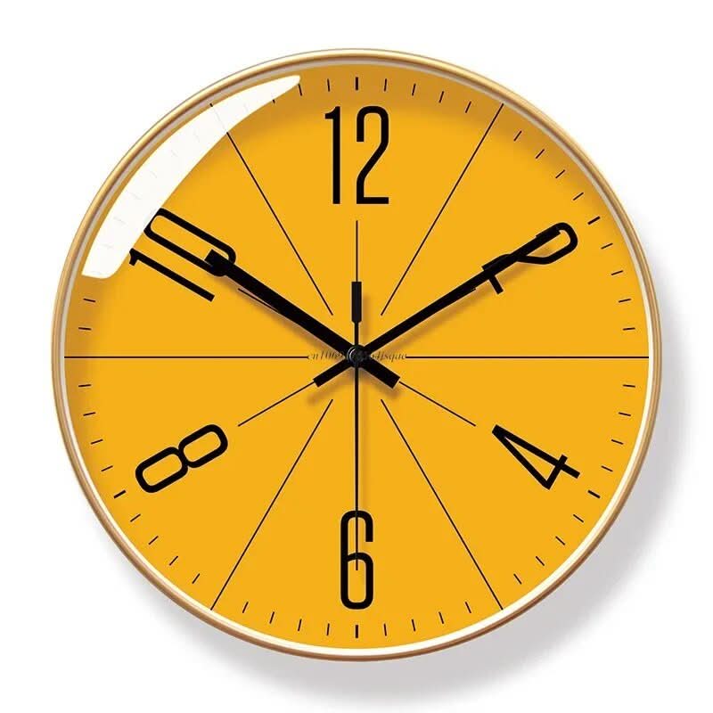 BowLift | Black Nordic style wall clock - Precise & stylish for every home