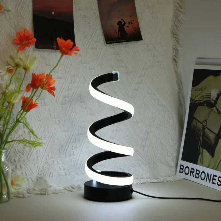 BowLift | Modern S-shaped Desk Lamp - FlexiGlow