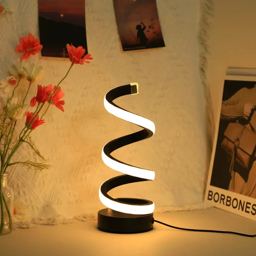 BowLift | Modern S-shaped Desk Lamp - FlexiGlow