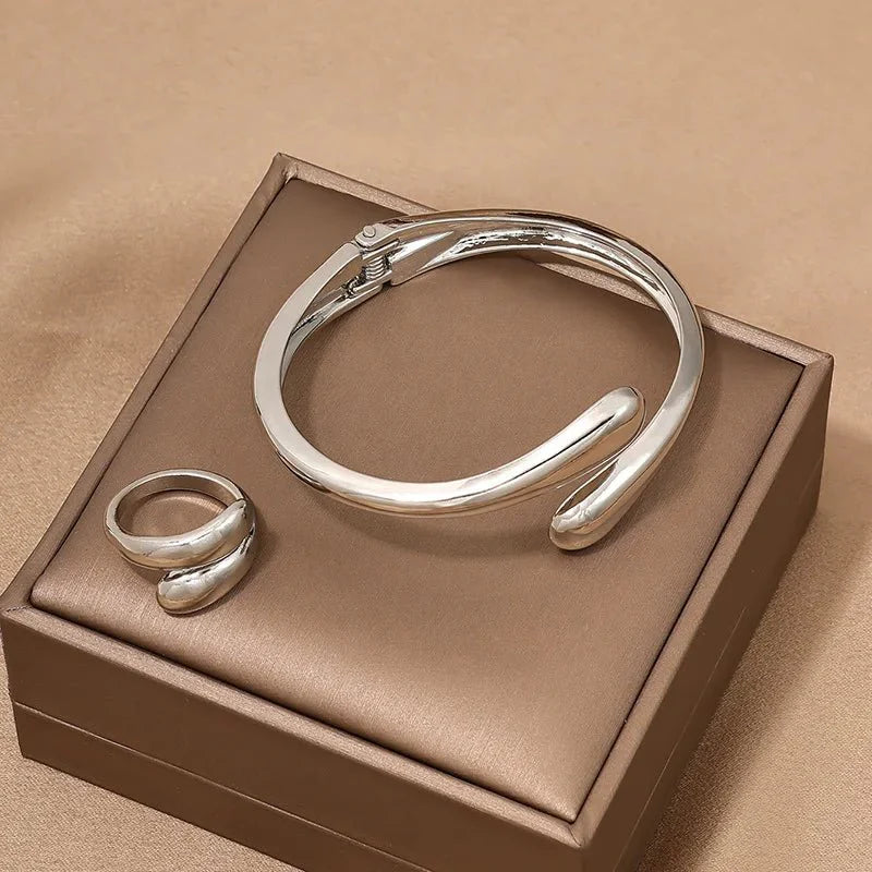 BowLift | Modern Wrap Choker Necklace, Bracelet, Ring Set