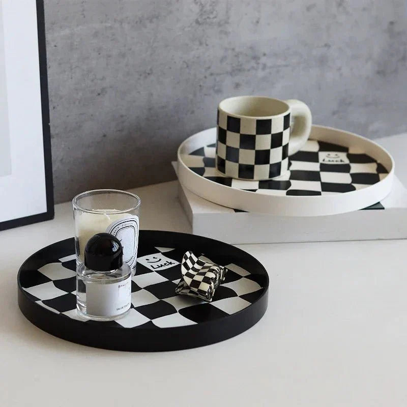 BowLift | Monochrome Chessboard Storage Tray