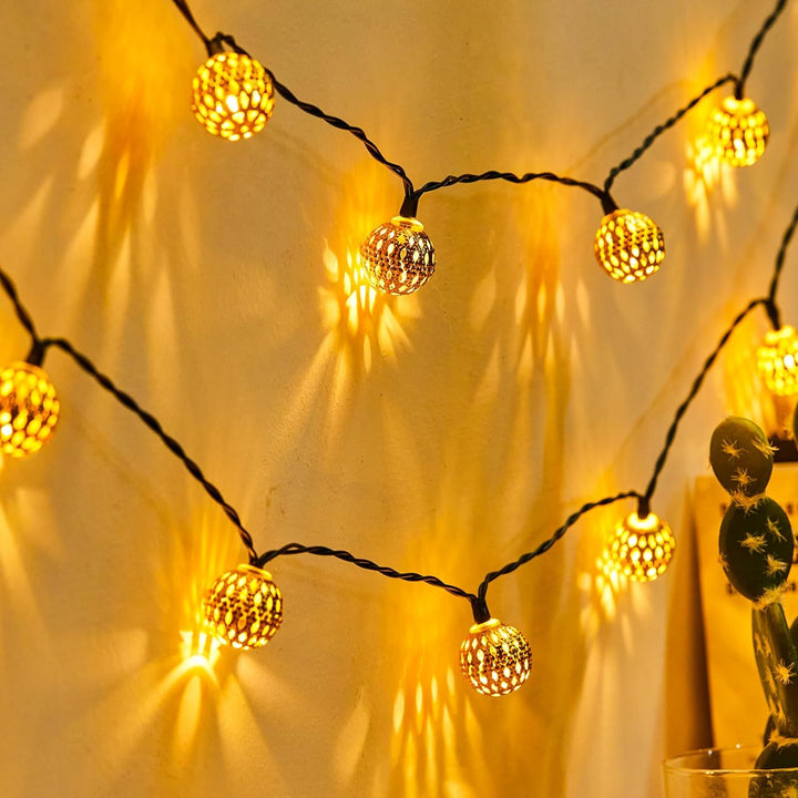 BowLift | Moroccan Style Waterproof Solar Light Strings - SunGlow Strings
