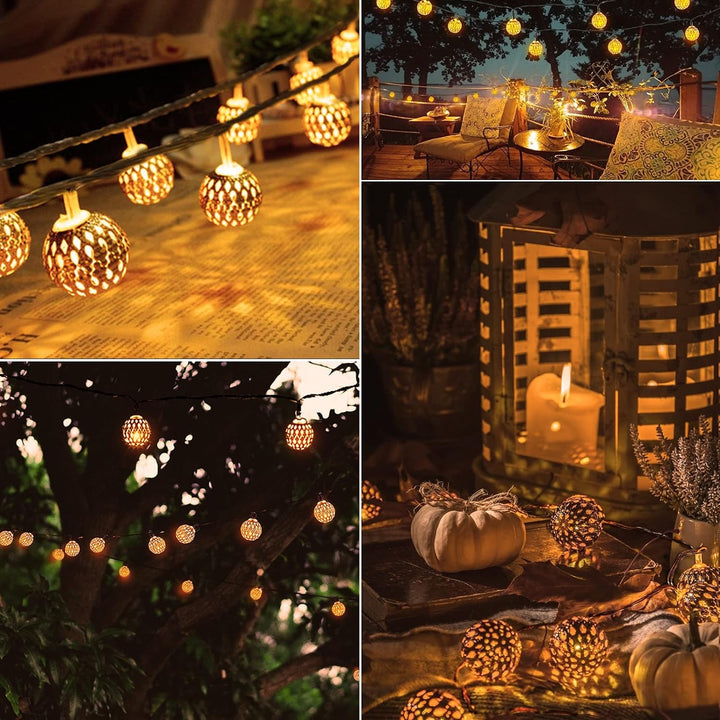 BowLift | Moroccan Style Waterproof Solar Light Strings - SunGlow Strings