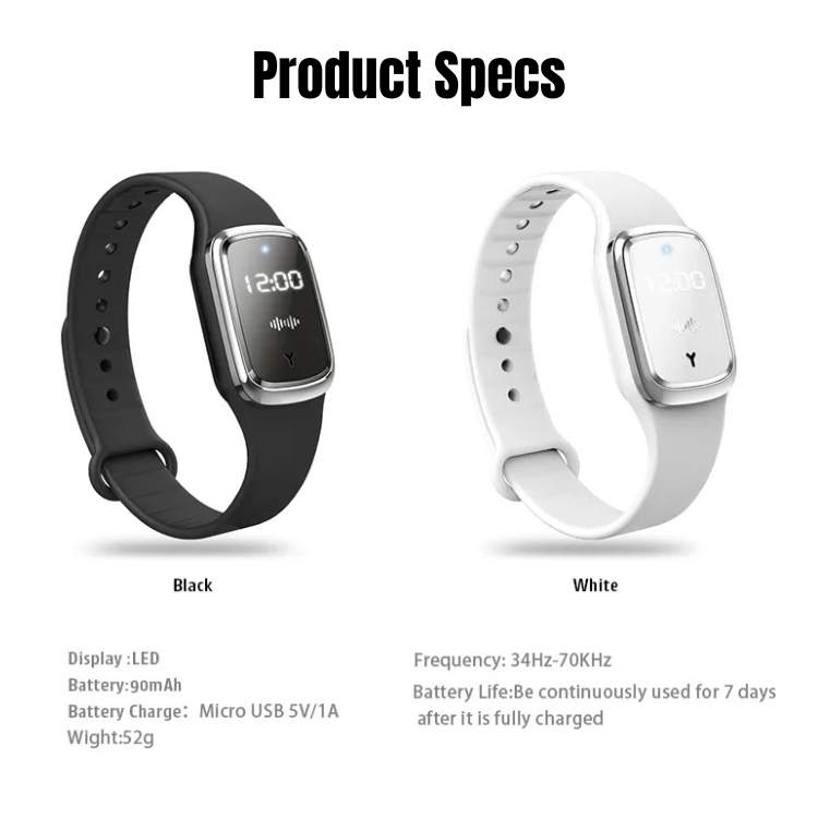 BowLift | Ultrasonic Mosquito Repellent Bracelet | Lightweight, Weatherproof & Ideal for Outdoor Activities